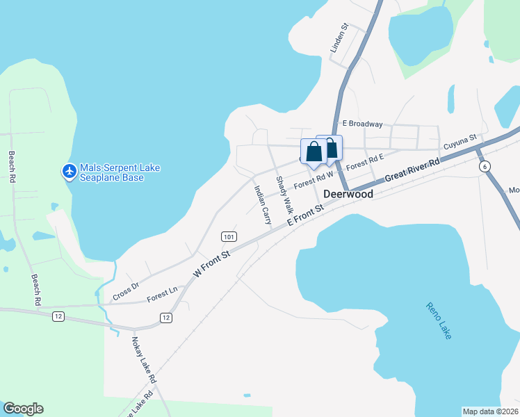 map of restaurants, bars, coffee shops, grocery stores, and more near 21823 Indian Carry in Deerwood