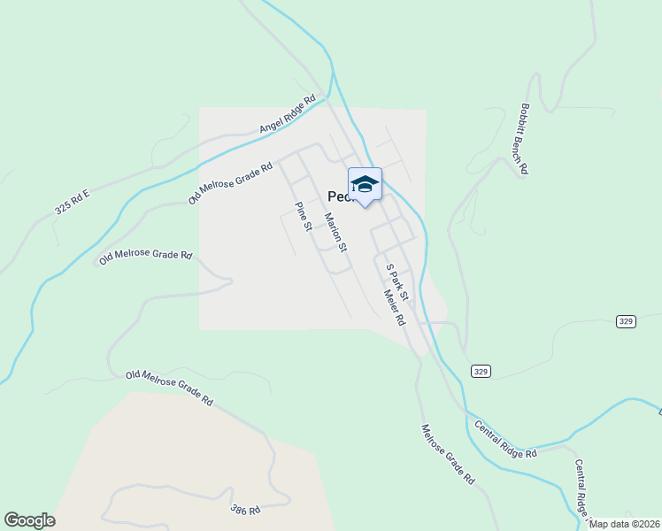 map of restaurants, bars, coffee shops, grocery stores, and more near 115 Pine Street in Peck