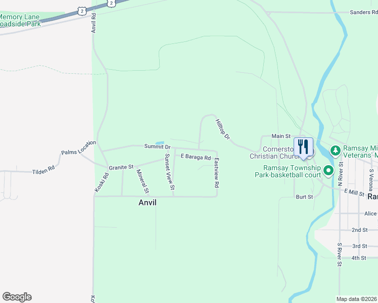 map of restaurants, bars, coffee shops, grocery stores, and more near 7861 Summit Drive in Bessemer