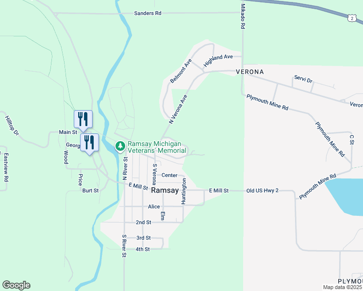 map of restaurants, bars, coffee shops, grocery stores, and more near in Gogebic
