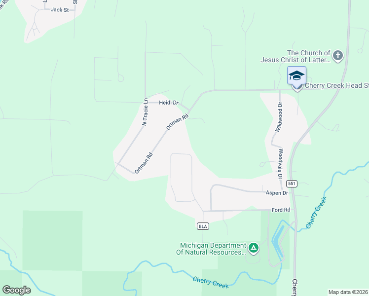 map of restaurants, bars, coffee shops, grocery stores, and more near 5-99 Heather Lane in Marquette