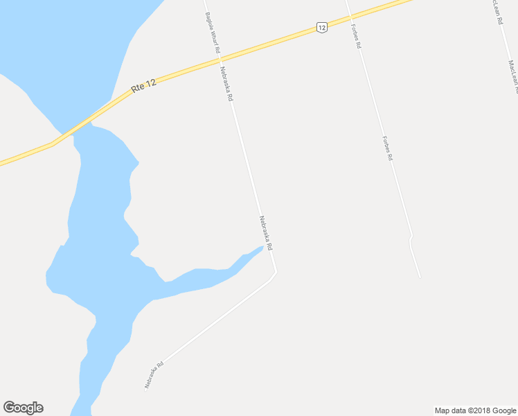 map of restaurants, bars, coffee shops, grocery stores, and more near Nebraska Road in Miscouche