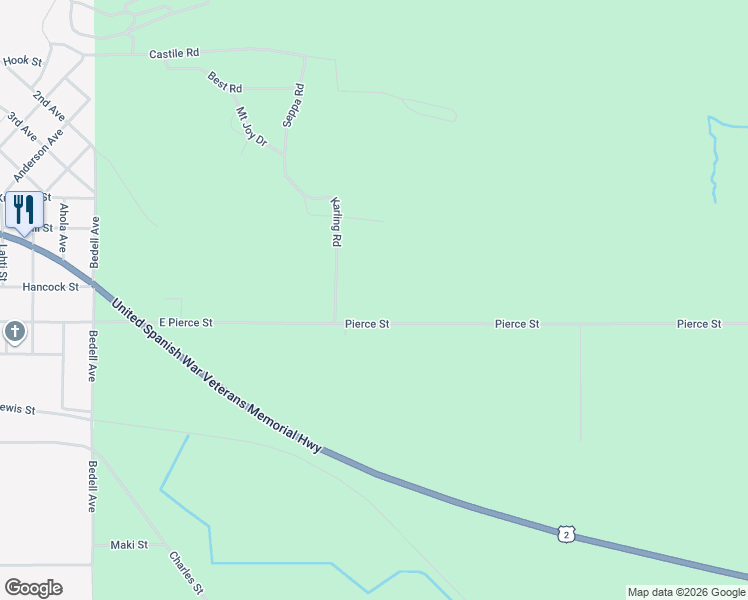 map of restaurants, bars, coffee shops, grocery stores, and more near 2501 East Pierce Street in Wakefield