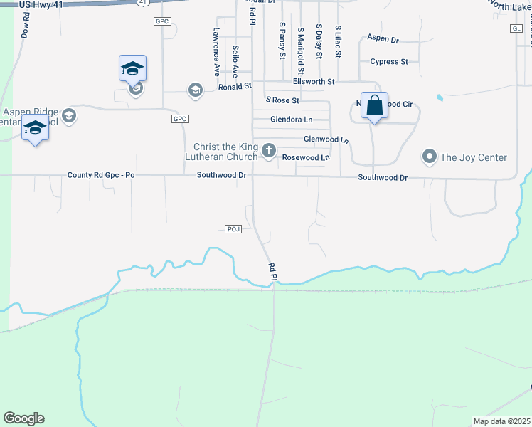 map of restaurants, bars, coffee shops, grocery stores, and more near 1753-1799 Southwood Drive in Ishpeming