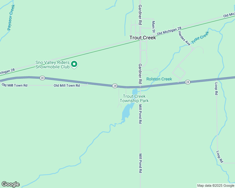 map of restaurants, bars, coffee shops, grocery stores, and more near 109 Hemlock Street in Trout Creek