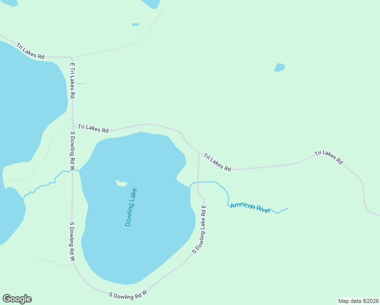 map of restaurants, bars, coffee shops, grocery stores, and more near 7949 South Dowling Lake Road East in Superior