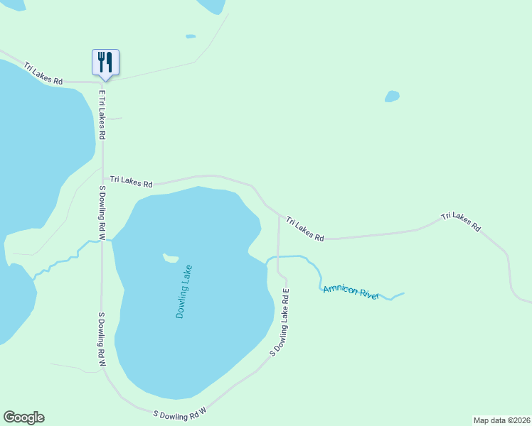 map of restaurants, bars, coffee shops, grocery stores, and more near 7949 South Dowling Lake Road East in Oliver