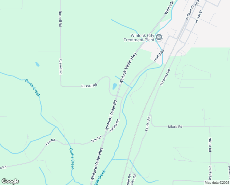 map of restaurants, bars, coffee shops, grocery stores, and more near 447 Russell Road in Winlock