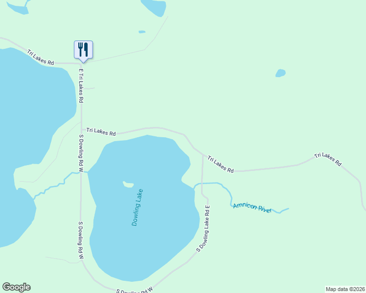 map of restaurants, bars, coffee shops, grocery stores, and more near 4990 Tri Lakes Road in Superior