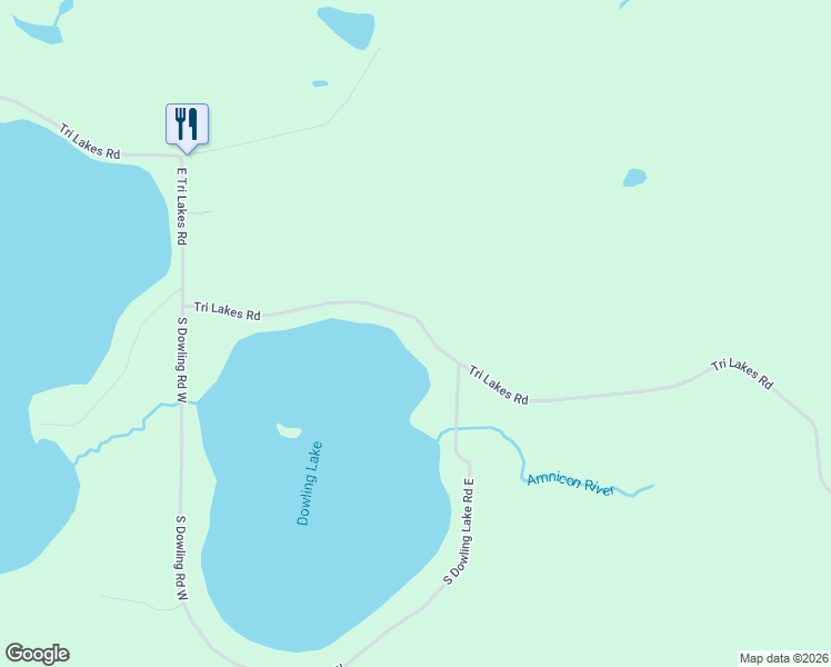 map of restaurants, bars, coffee shops, grocery stores, and more near 4990 Tri Lakes Road in Superior