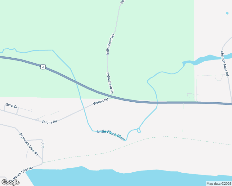 map of restaurants, bars, coffee shops, grocery stores, and more near U.S. Highway 2 in Wakefield