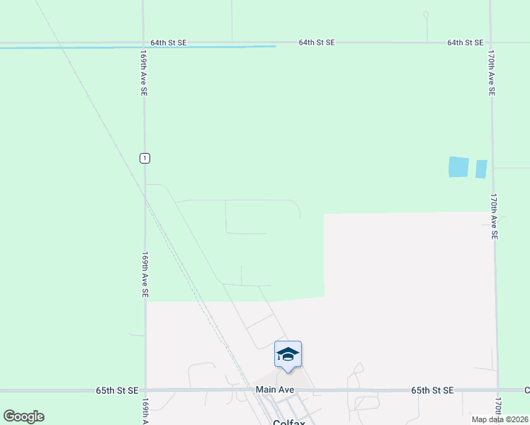 map of restaurants, bars, coffee shops, grocery stores, and more near 604 Gerald Way in Colfax