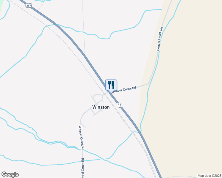 map of restaurants, bars, coffee shops, grocery stores, and more near Beaver Creek Rd in Townsend