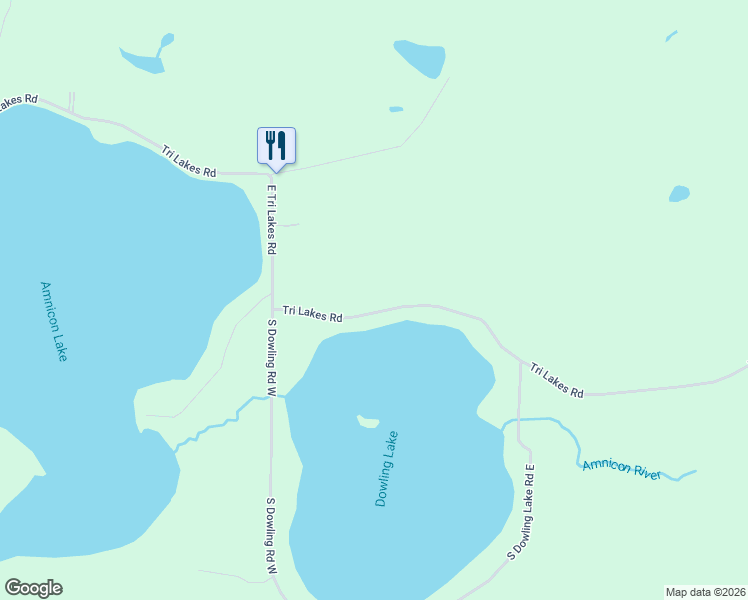 map of restaurants, bars, coffee shops, grocery stores, and more near 4890 East Tri Lakes Road in Superior