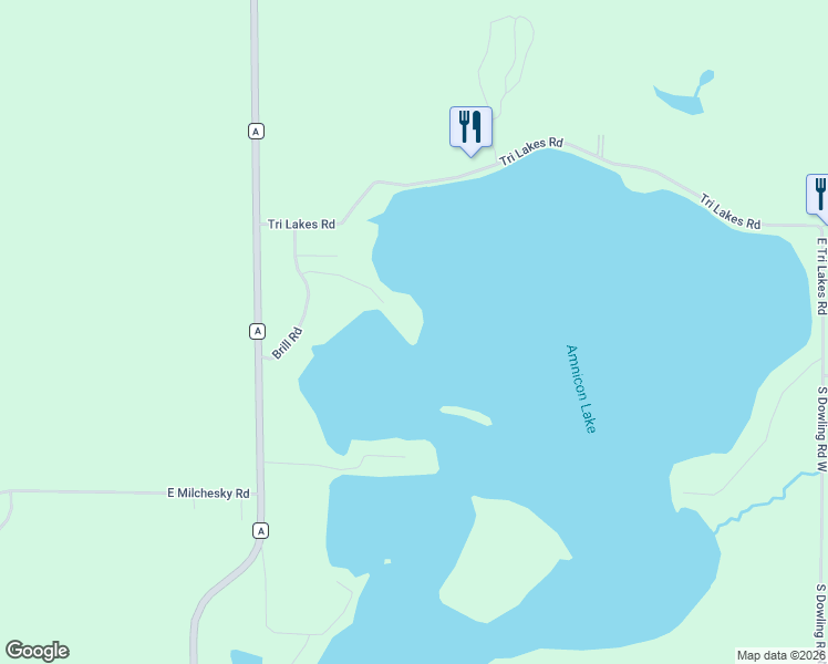 map of restaurants, bars, coffee shops, grocery stores, and more near 4507 East Copenhaugen Road in Oliver