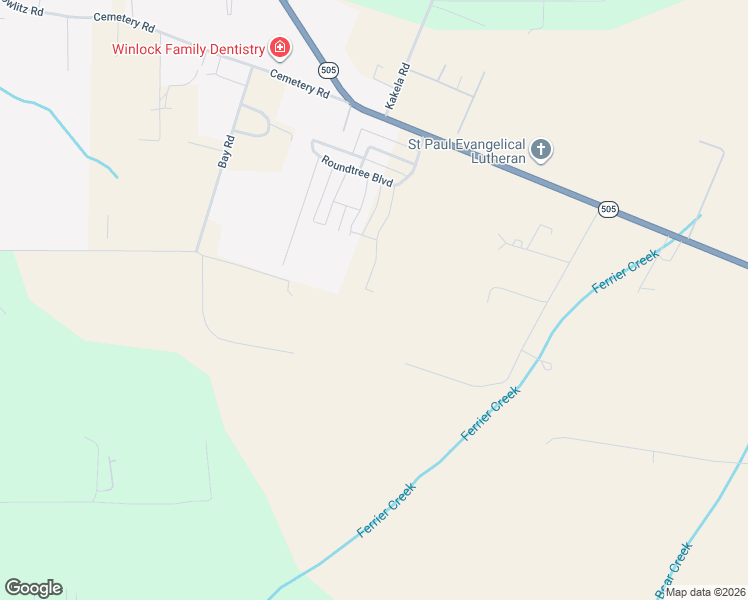 map of restaurants, bars, coffee shops, grocery stores, and more near 179 Bay Road in Winlock