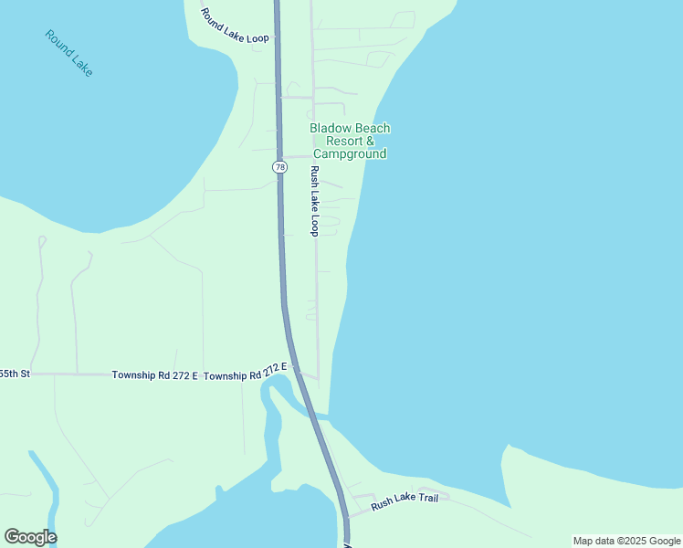 map of restaurants, bars, coffee shops, grocery stores, and more near 44048 Breezy Lane in Ottertail