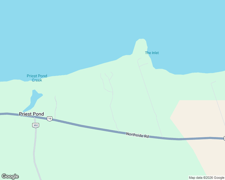map of restaurants, bars, coffee shops, grocery stores, and more near 198 Inlet Lane in Souris