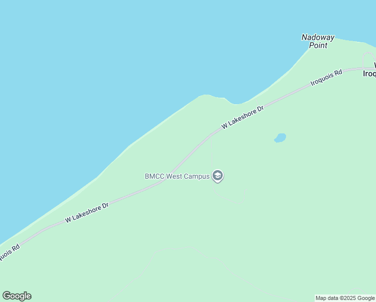 map of restaurants, bars, coffee shops, grocery stores, and more near 15930 West Lakeshore Drive in Brimley