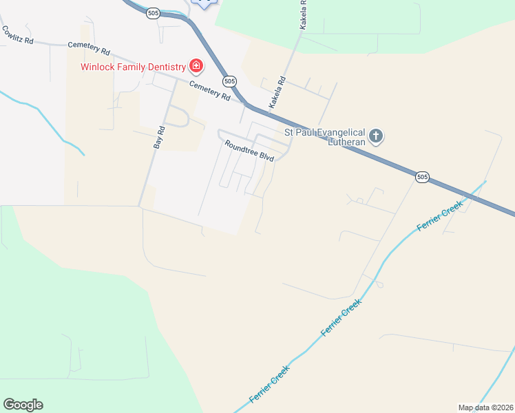 map of restaurants, bars, coffee shops, grocery stores, and more near 807 Miller Street in Winlock