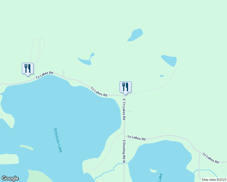 map of restaurants, bars, coffee shops, grocery stores, and more near 4699 Tri Lakes Rd in Superior