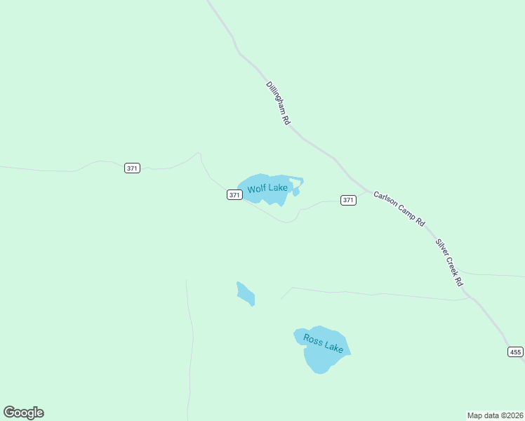 map of restaurants, bars, coffee shops, grocery stores, and more near Wolf Lake Road in Newberry