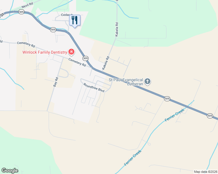 map of restaurants, bars, coffee shops, grocery stores, and more near 811 Miller Street in Winlock