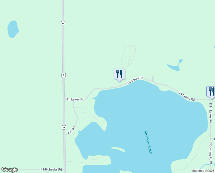 map of restaurants, bars, coffee shops, grocery stores, and more near 4477 Tri Lakes Road in Superior