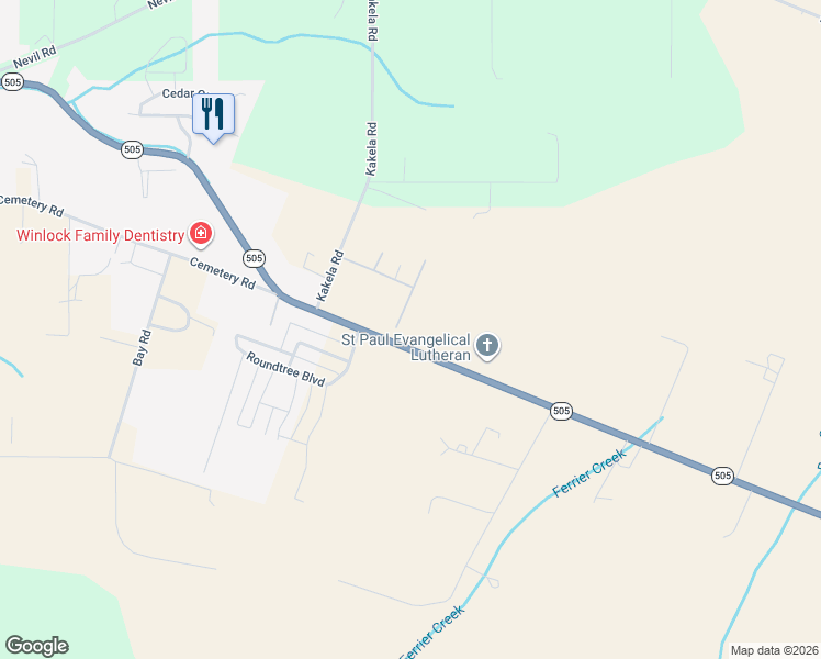 map of restaurants, bars, coffee shops, grocery stores, and more near 349 Washington 505 in Winlock