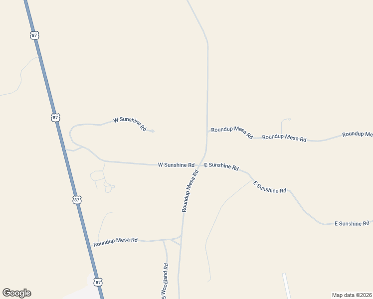 map of restaurants, bars, coffee shops, grocery stores, and more near 37 West Sunshine Road in Roundup