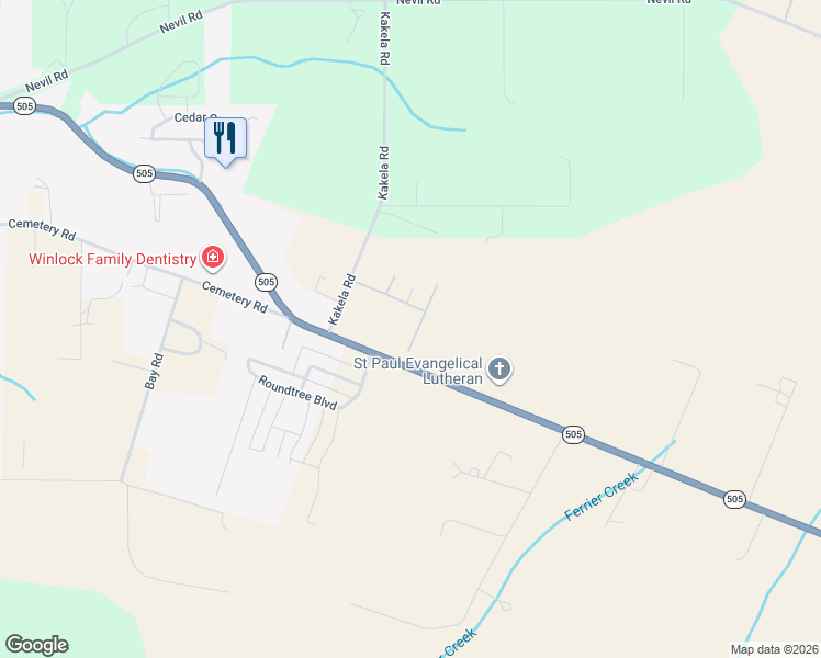 map of restaurants, bars, coffee shops, grocery stores, and more near 349 Washington 505 in Winlock