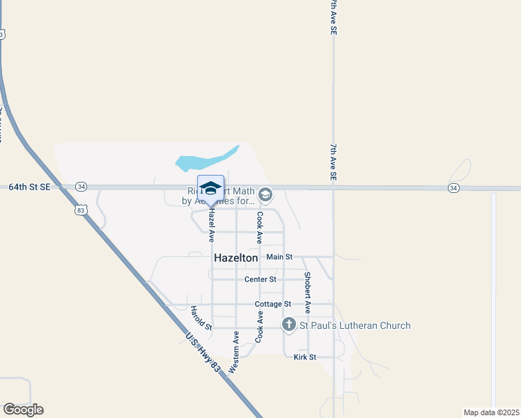 map of restaurants, bars, coffee shops, grocery stores, and more near 200 Cook Avenue in Hazelton