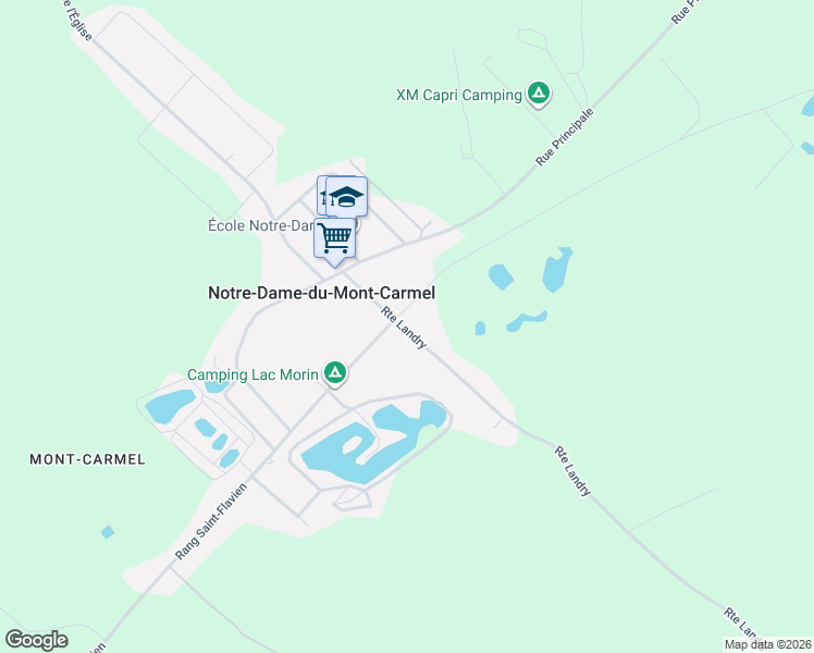 map of restaurants, bars, coffee shops, grocery stores, and more near 3820 Route Landry in Notre-Dame-du-Mont-Carmel