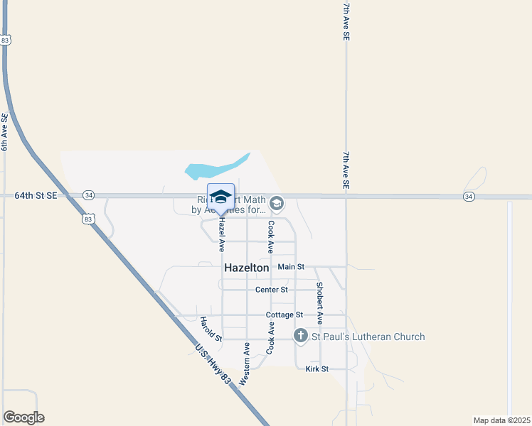 map of restaurants, bars, coffee shops, grocery stores, and more near 200-206 Cook Avenue in Hazelton