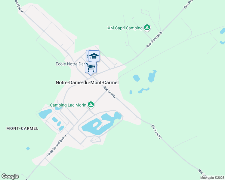 map of restaurants, bars, coffee shops, grocery stores, and more near 3820 Route Landry in Notre-Dame-du-Mont-Carmel