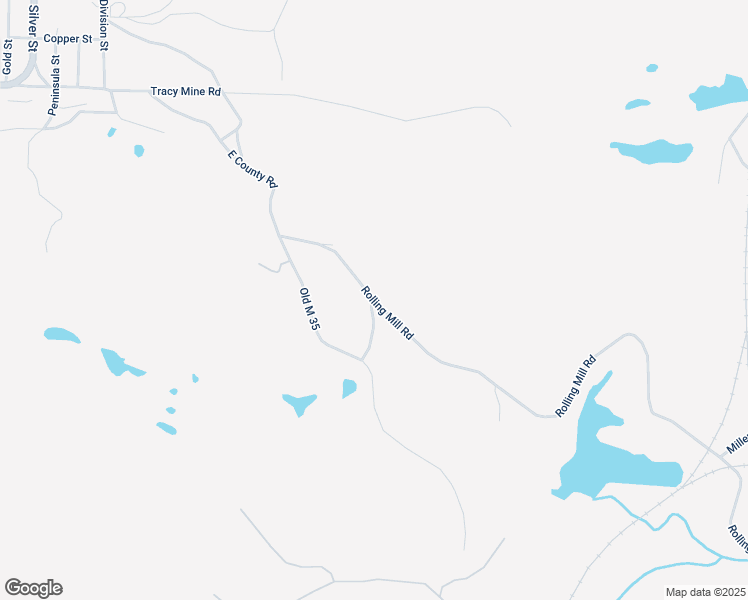 map of restaurants, bars, coffee shops, grocery stores, and more near 325 Rolling Mill Road in Negaunee