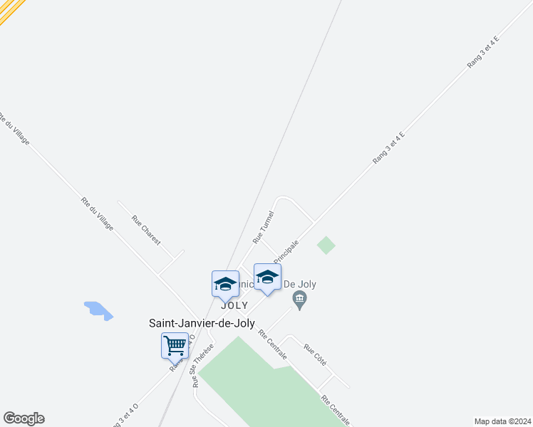 map of restaurants, bars, coffee shops, grocery stores, and more near 670 Rue Turmel in Joly