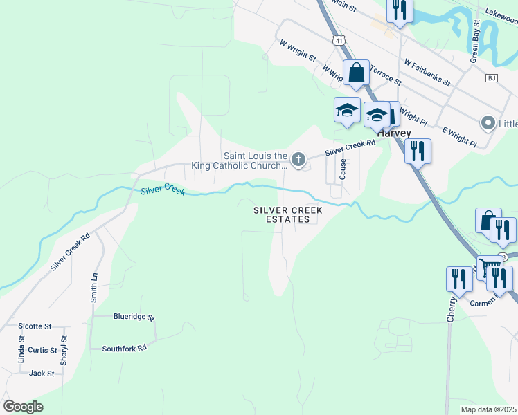 map of restaurants, bars, coffee shops, grocery stores, and more near 616-628 Willow Road in Marquette