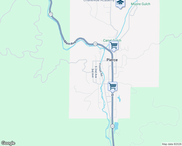 map of restaurants, bars, coffee shops, grocery stores, and more near 405 Pierce Avenue in Pierce