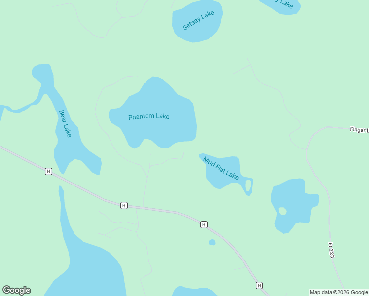 map of restaurants, bars, coffee shops, grocery stores, and more near 13480 East Phantom Lake Road in Iron River