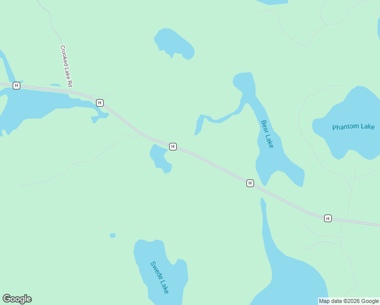 map of restaurants, bars, coffee shops, grocery stores, and more near County Highway H in Bayfield County