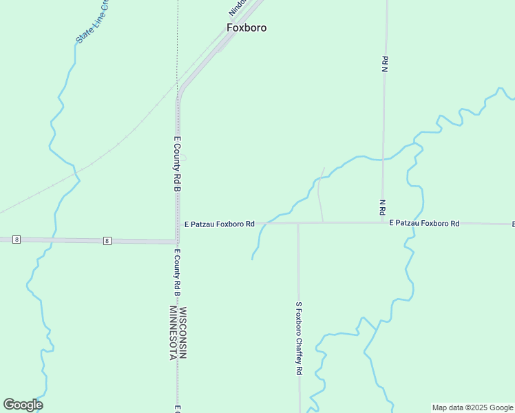 map of restaurants, bars, coffee shops, grocery stores, and more near 243 East Patzau Foxboro Road in Foxboro