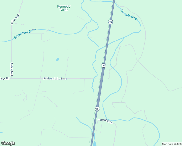 map of restaurants, bars, coffee shops, grocery stores, and more near 122-240 Saint Marys Lake Loop in Stevensville