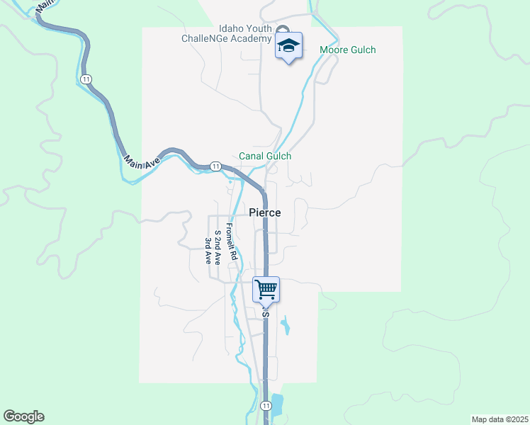 map of restaurants, bars, coffee shops, grocery stores, and more near in Pierce