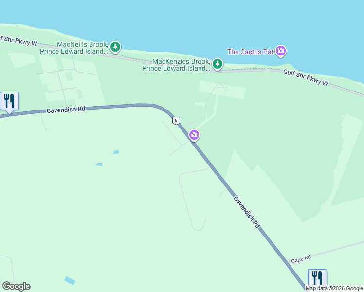 map of restaurants, bars, coffee shops, grocery stores, and more near in Cavendish