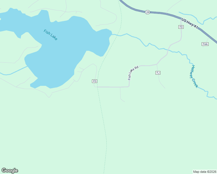 map of restaurants, bars, coffee shops, grocery stores, and more near Fish Lake Road in Champion