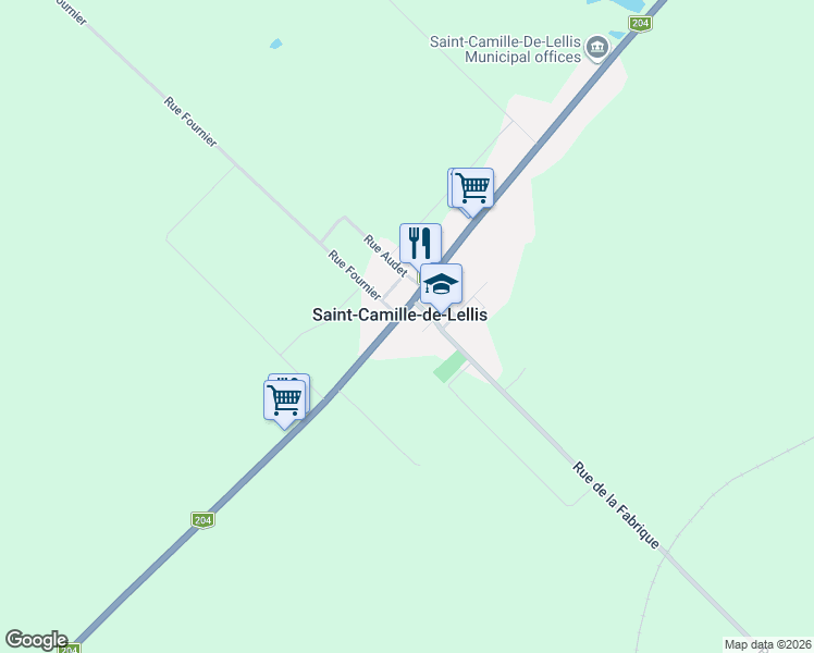 map of restaurants, bars, coffee shops, grocery stores, and more near Rue Principale in Les Etchemins Regional County Municipality