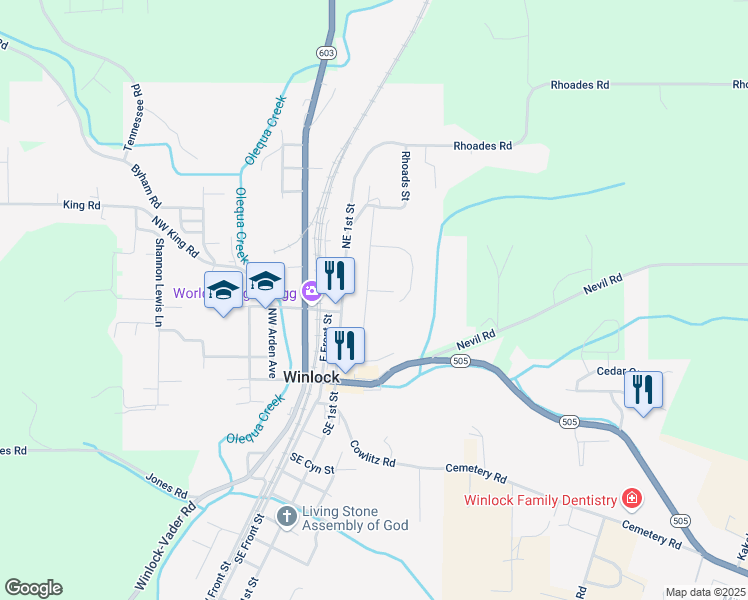 506 Northeast 2nd Street, Winlock WA Walk Score