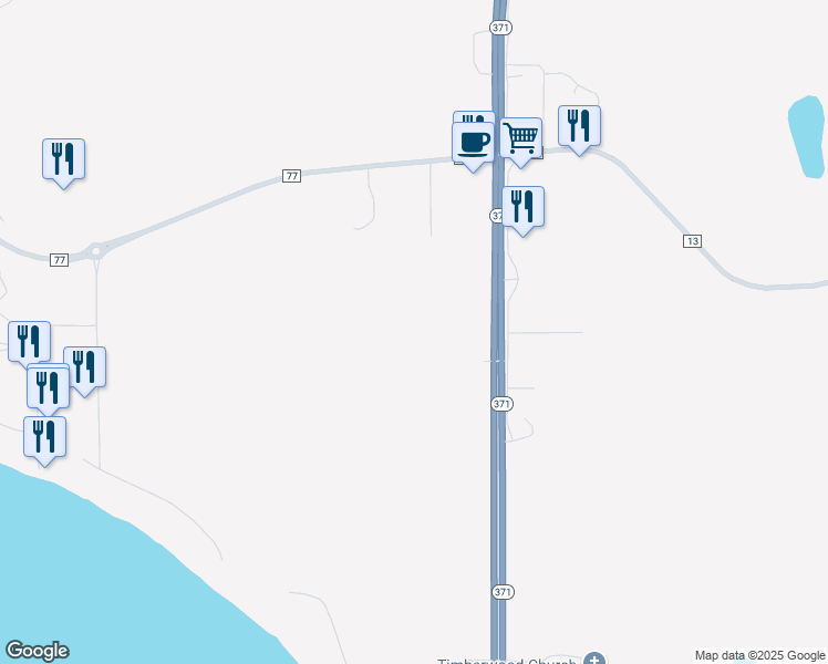 map of restaurants, bars, coffee shops, grocery stores, and more near 23787 Minnesota 371 in Nisswa