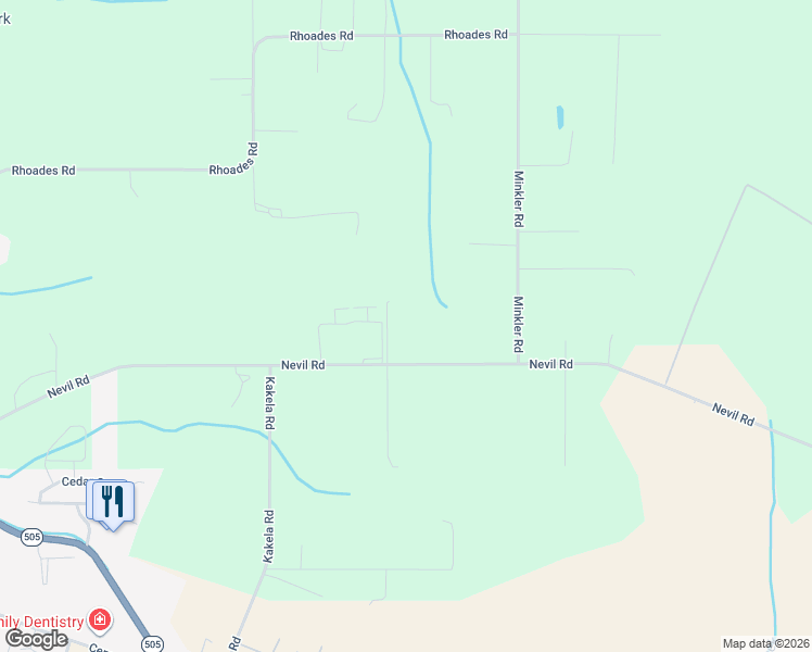 map of restaurants, bars, coffee shops, grocery stores, and more near 759 Nevil Road in Winlock